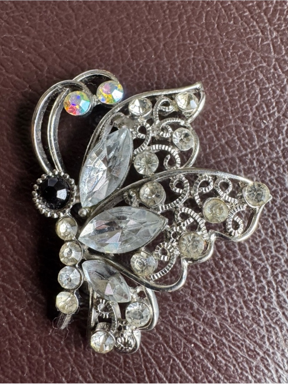 ❤️ Silver Crystal Butterfly Brooch Elegant Women's Jewelry Butterflies Pin